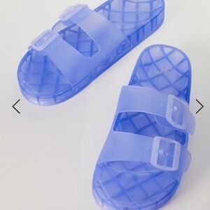 Purple slide sandals size 7